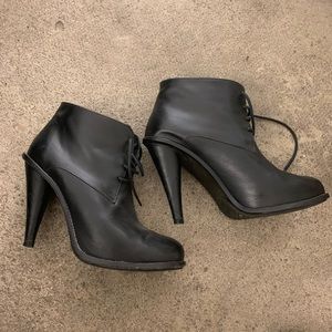 Opening Ceremony nice thick leather heeled booties